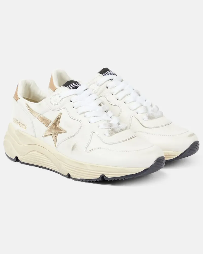 Golden Goose Sneakers Running Sole aus Leder Weiß