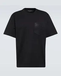 Dolce & Gabbana T-Shirt aus Baumwoll-Jersey Schwarz