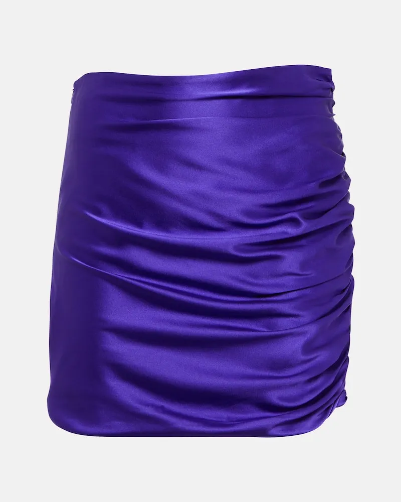 The Sei Minirock aus Seide Violett