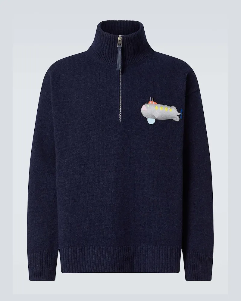 Loewe X Suna Fujita Pullover Submarine Blau