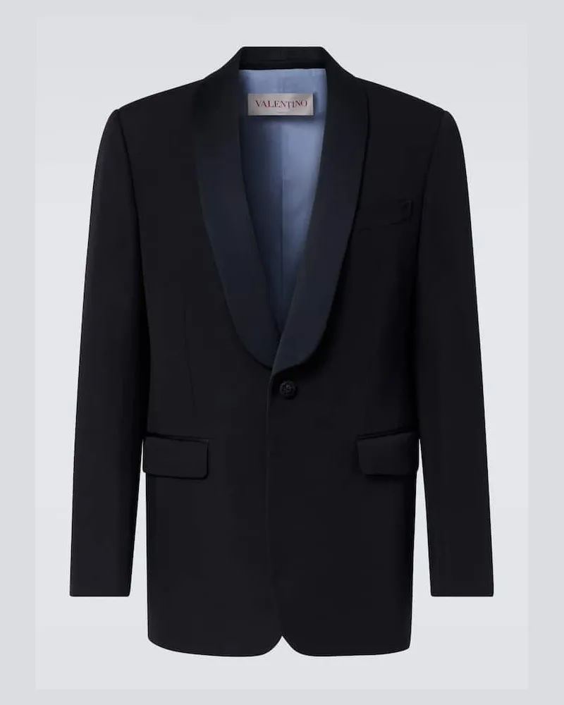 Valentino Garavani Smokingjacke aus Schurwolle Schwarz