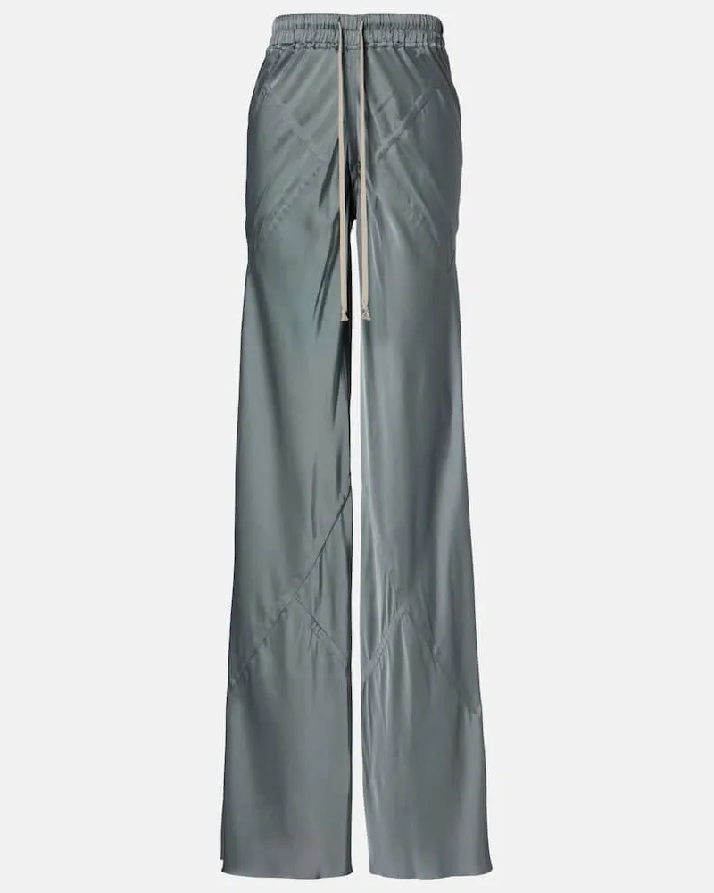 Rick Owens Weite Oversize-Hose aus Charmeuse Grau