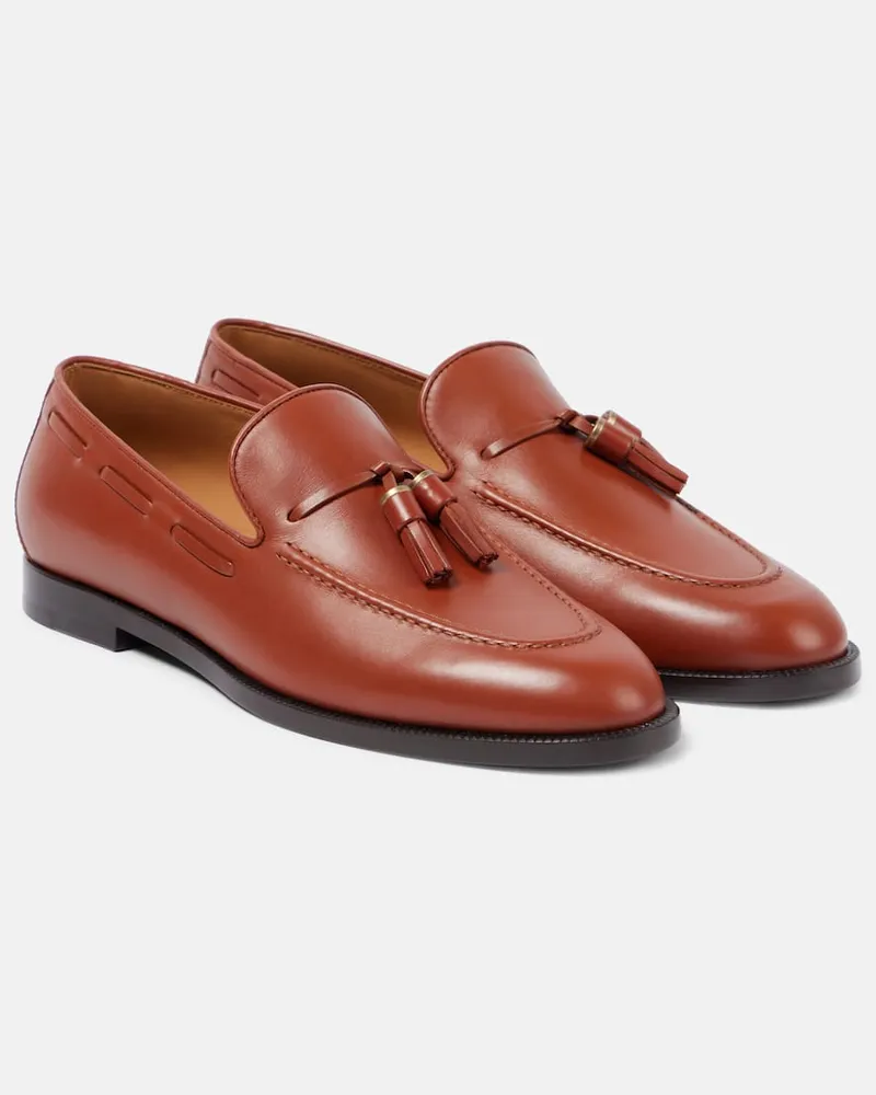 Loro Piana Loafers Francis aus Leder Braun