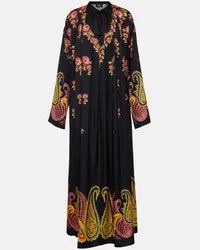 Etro Bedruckter Kaftan Schwarz