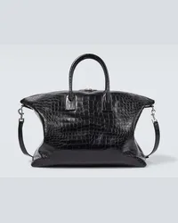 Saint Laurent Tote Giant aus Leder Schwarz