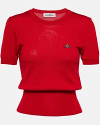 Vivienne Westwood Top Bea aus Wolle und Seide Rot