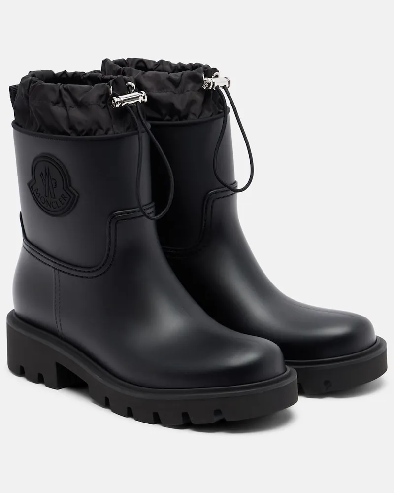 Moncler Gummistiefel Kickstream Schwarz