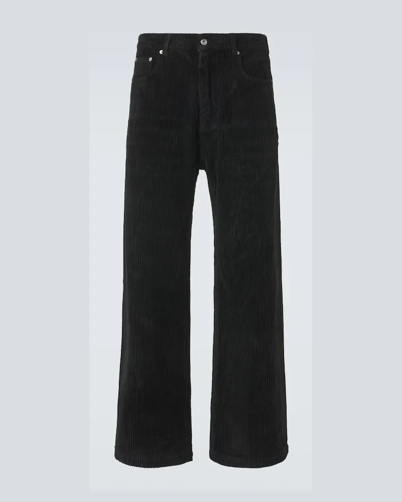 Rick Owens Wide-Leg Jeans Geth Schwarz