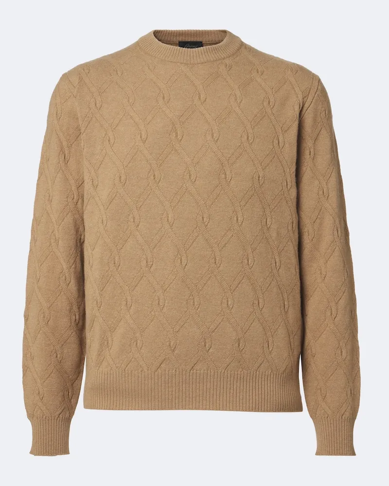 Brioni Pullover aus Wolle und Kaschmir Beige