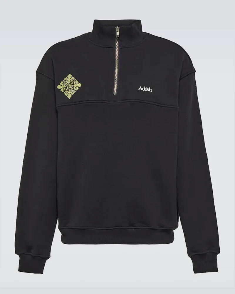 ADISH Sweatshirt aus Baumwoll-Jersey Schwarz