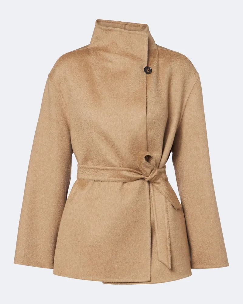 Max Mara Mantel aus Kamelhaar und Mohair Braun