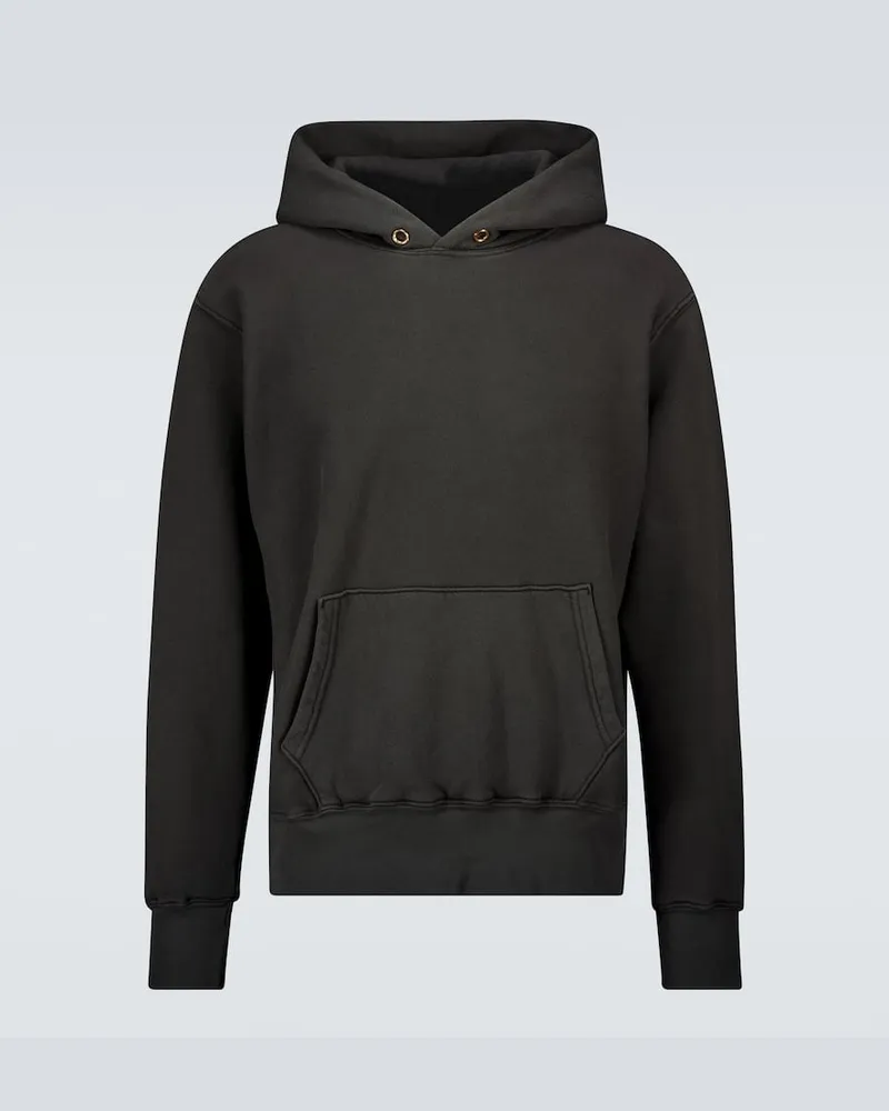 LES TIEN Hoodie aus Baumwolle Schwarz