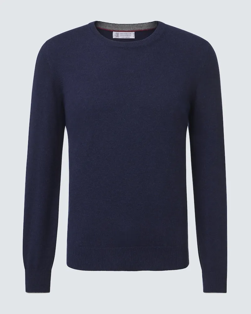Brunello Cucinelli Pullover aus Kaschmir Blau