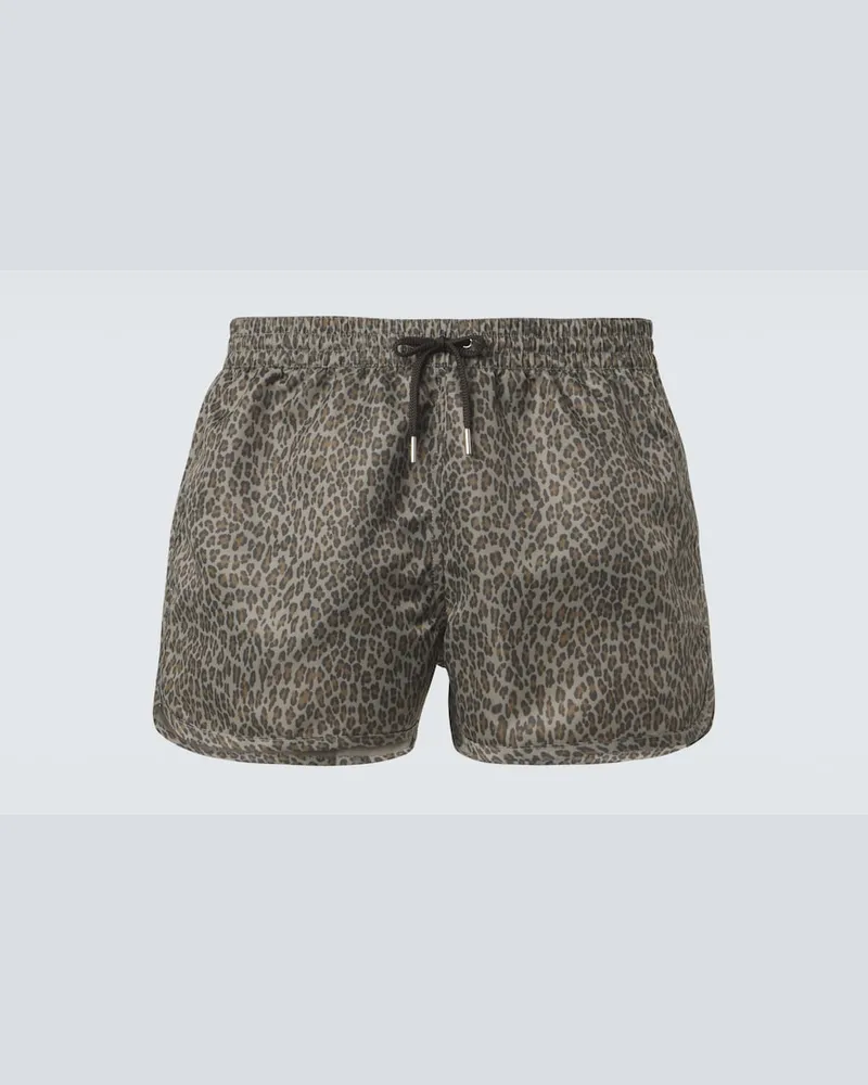 CDLP Badeshorts aus Satin-Twill Grau