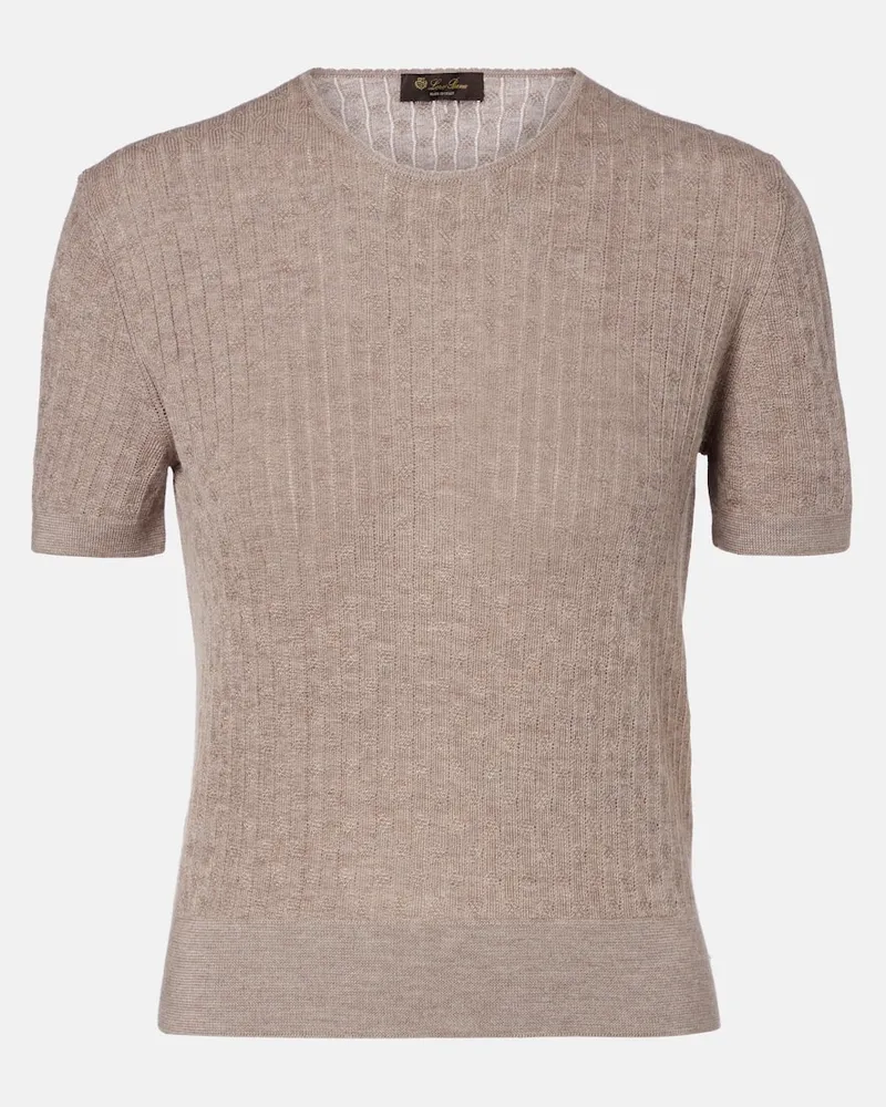 Loro Piana Pullover Maple aus Kaschmir und Seide Beige
