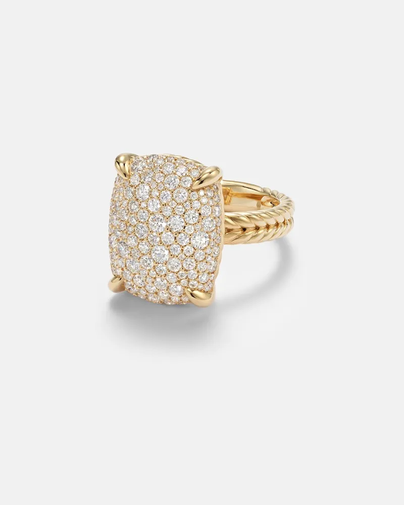 David Yurman Ring Châtelaine® aus 18kt Gelbgold mit Diamanten Gold