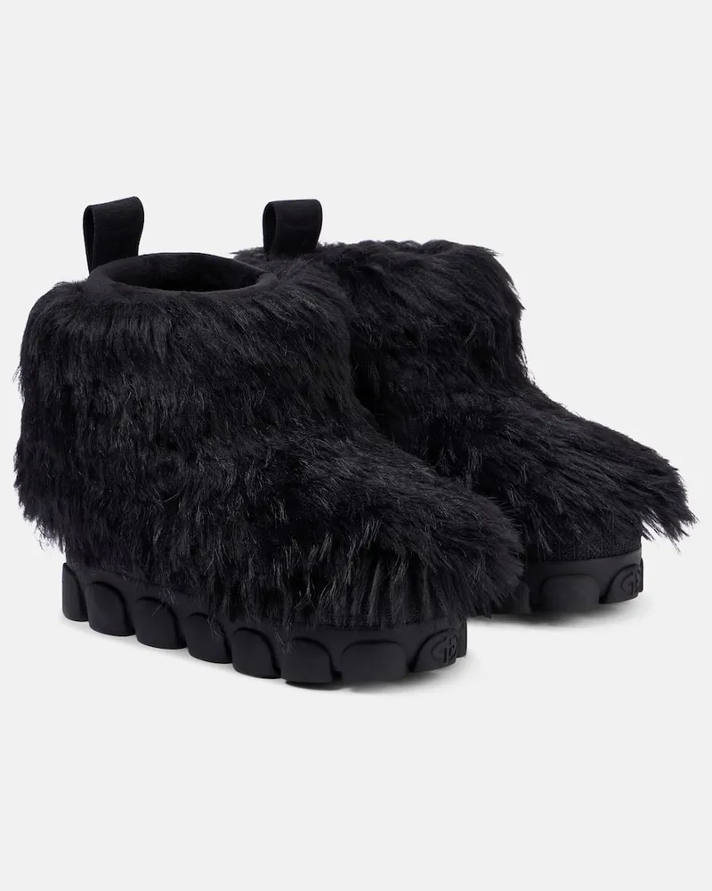 GOLDBERGH Ankle Boots Sofie aus Faux Fur Schwarz