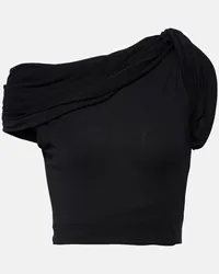 Rick Owens Cropped-Top Sienna aus Jersey Schwarz