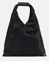 Maison Margiela Tote Japanese Small mit Leder Schwarz