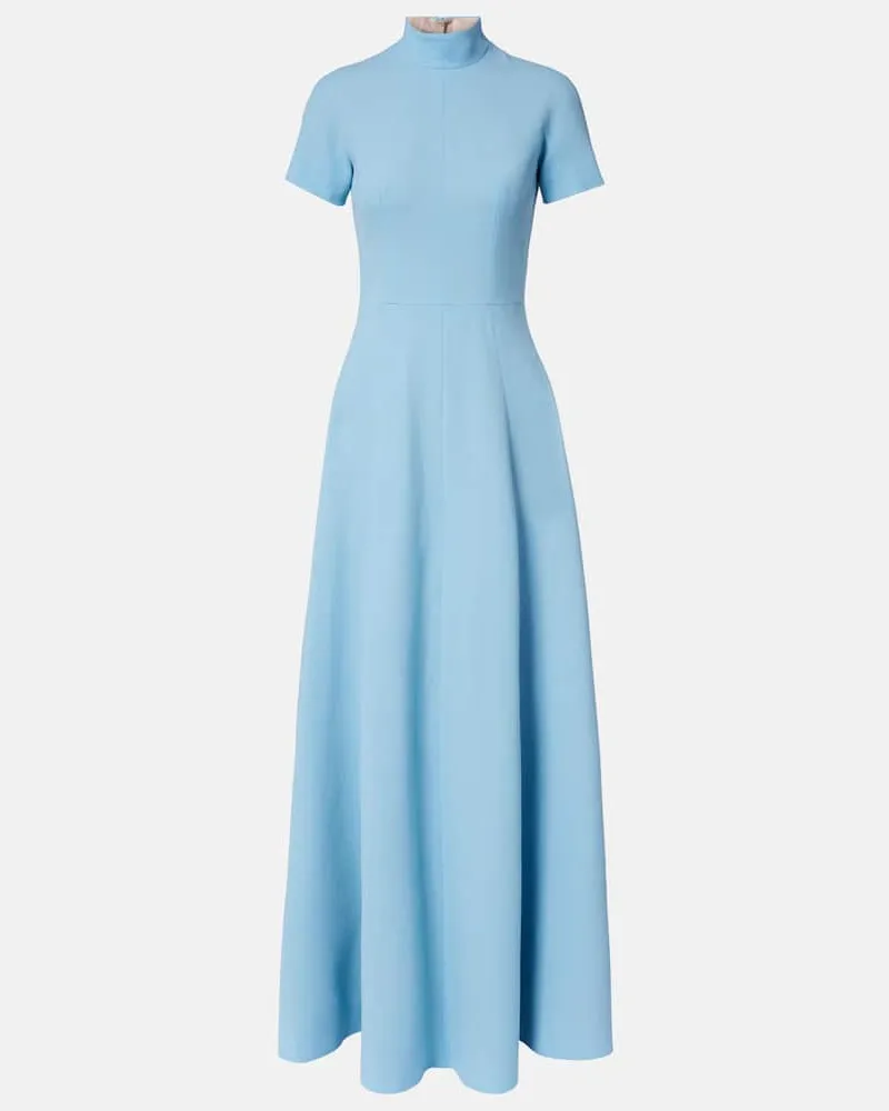 EMILIA WICKSTEAD Robe Malinda aus Woll-Crêpe Blau
