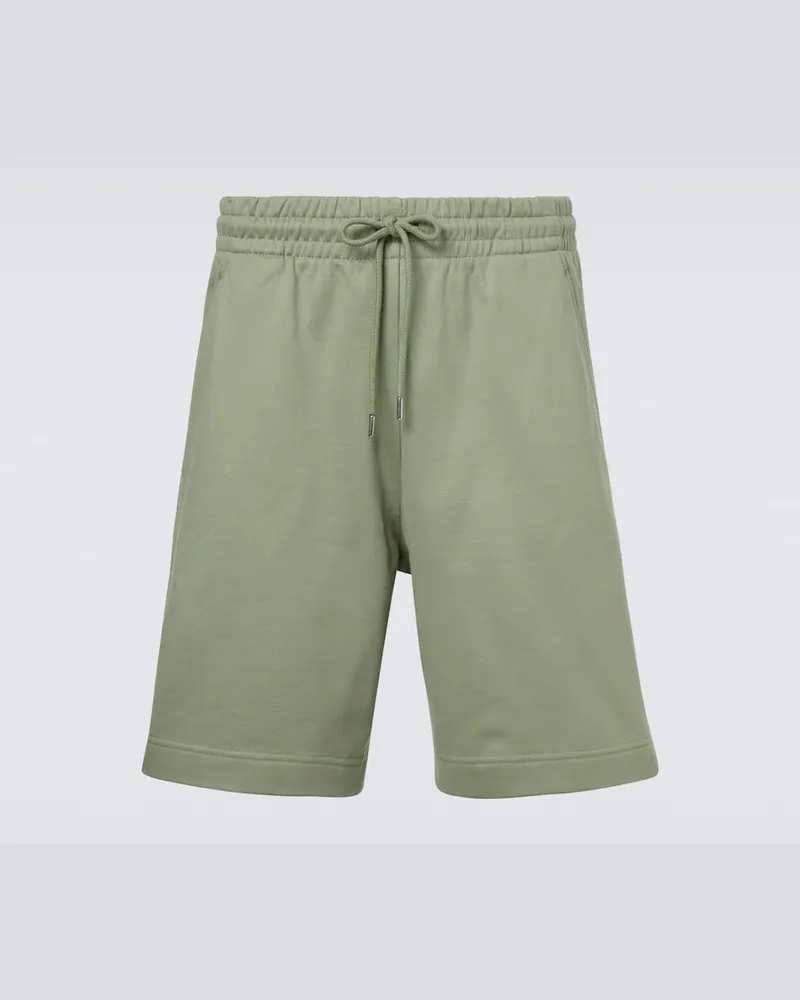 Dries van Noten Shorts aus Baumwoll-Jersey Grün