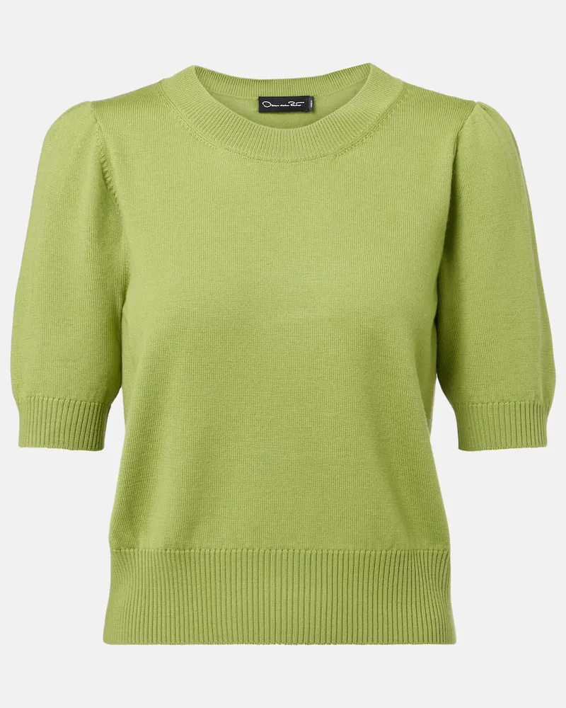 Oscar de la Renta Pullover aus Schurwolle Grün
