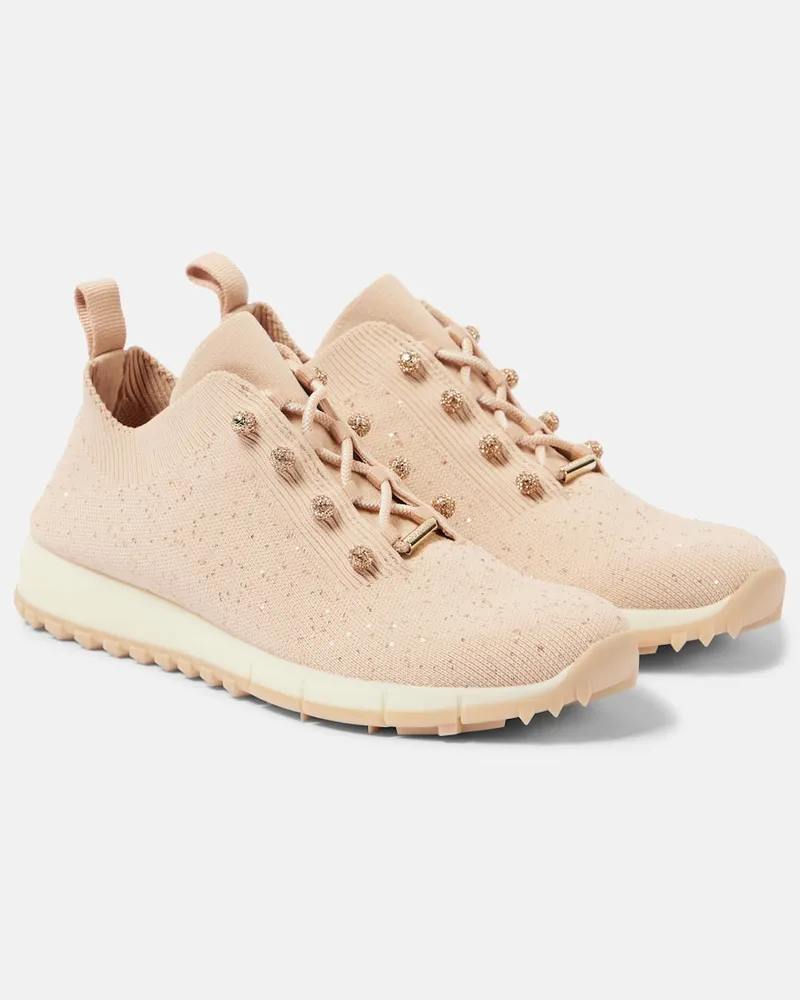 Jimmy Choo Verzierte Sneakers Veles Rosa