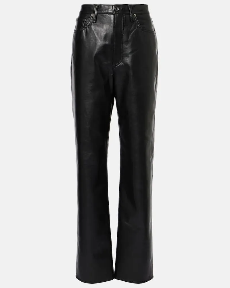 AGOLDE Gerade High-Rise-Hose 90’s Pinch Waist Weiß