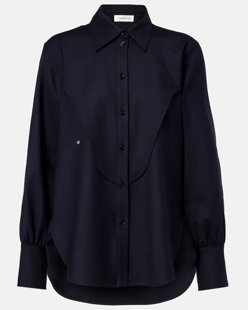 Victoria Beckham Oversize-Hemd Blau