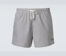 Badeshorts aus Seersucker