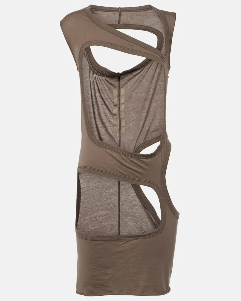 Rick Owens DRKSHDW Top aus Baumwoll-Jersey Weiß