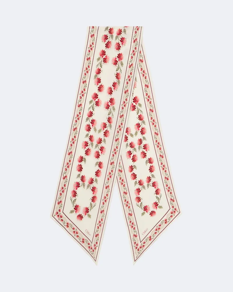 Chloé Chloé Tuch aus Seiden-Crêpe Multicolor