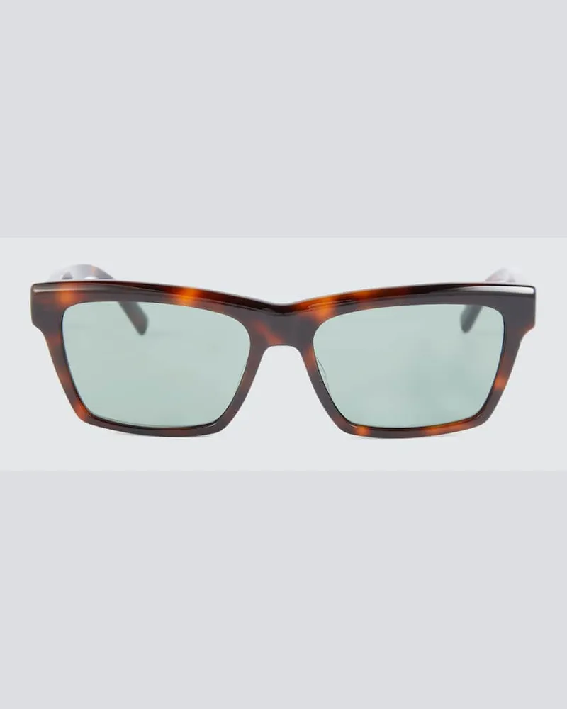 Saint Laurent Eckige Sonnenbrille Braun