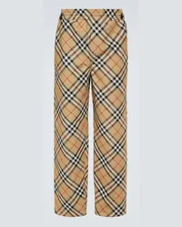 Burberry Gerade Hose Beige