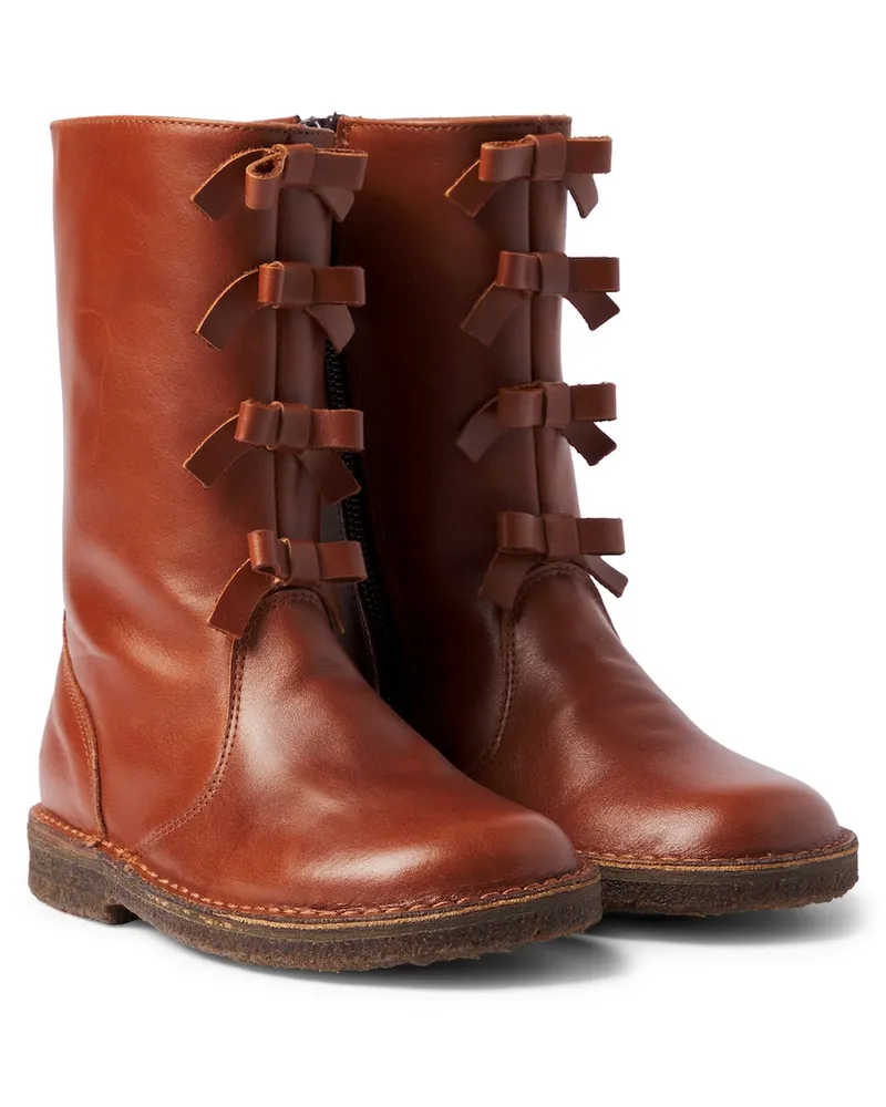 Pepe Jeans PèPè Stiefel Pompei aus Leder Braun