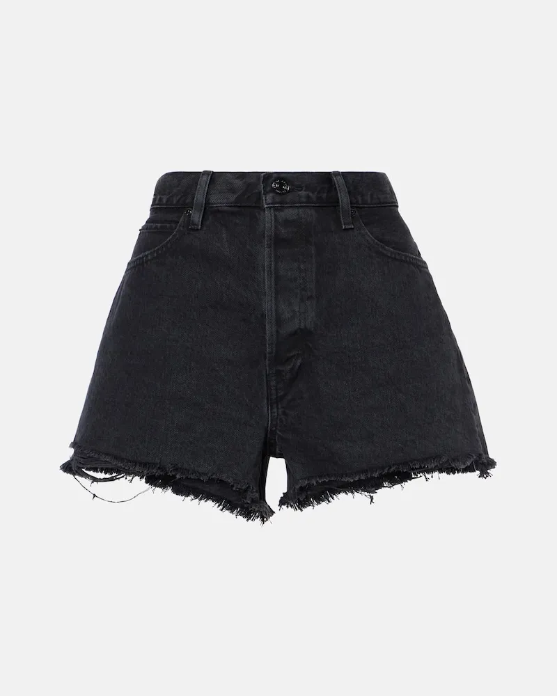 Frame Denim Jeansshorts Schwarz