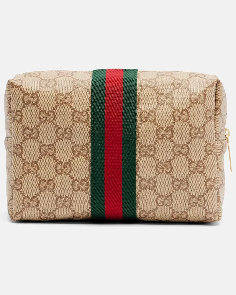Gucci Clutch Essence GG Mini aus Canvas Beige