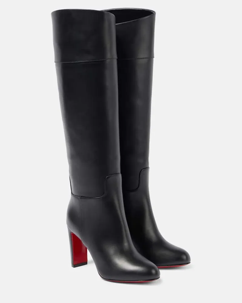 Christian Louboutin Stiefel Loo Botta 85 aus Leder Schwarz