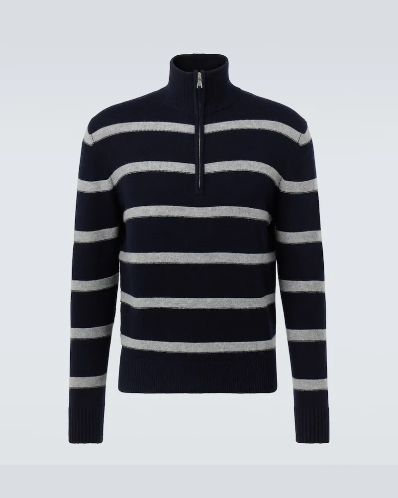 ALLUDE Pullover aus Wolle und Kaschmir Blau