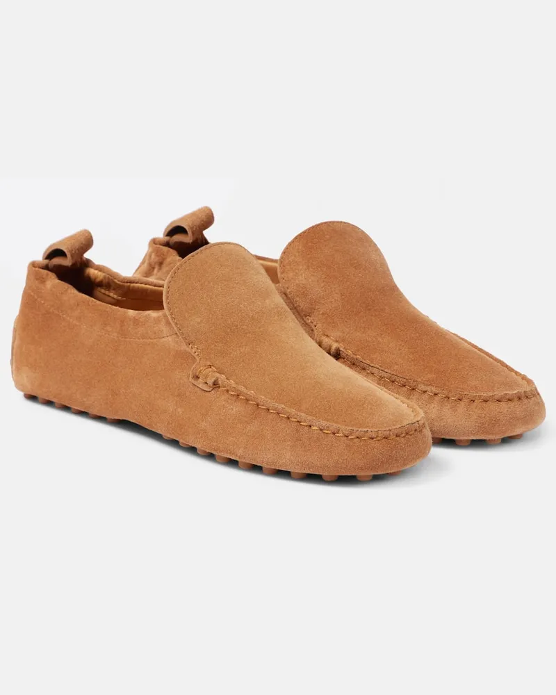 TOD'S Mokassins Gommino aus Veloursleder Braun