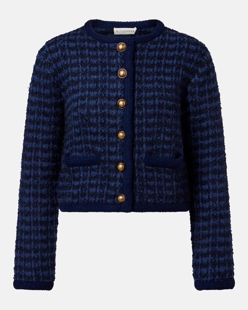 Altuzarra Jacke Conroy aus Tweed Blau