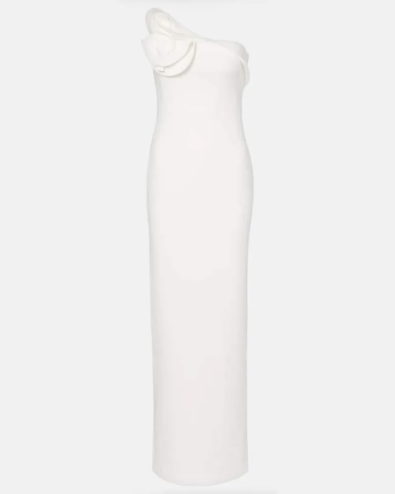 Roland Mouret Bridal One-Shoulder-Maxikleid aus Crêpe Weiß