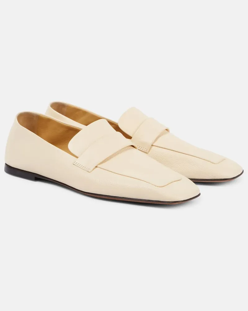 The Row Loafers aus Leder Weiß