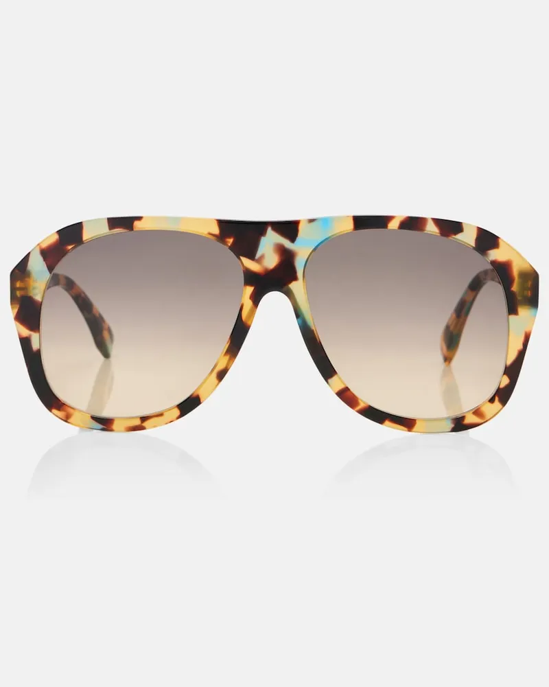 Fendi Aviator-Sonnenbrille Baguette Braun