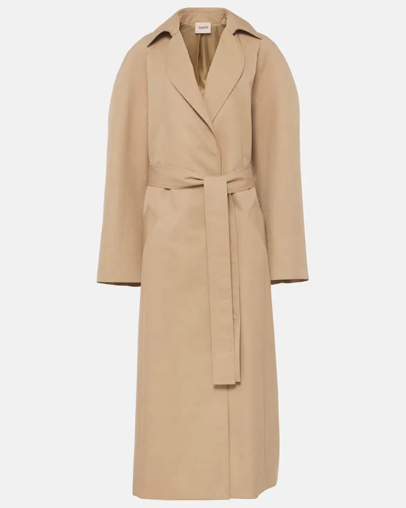 KHAITE Trenchcoat Roth aus Baumwoll-Twill Beige