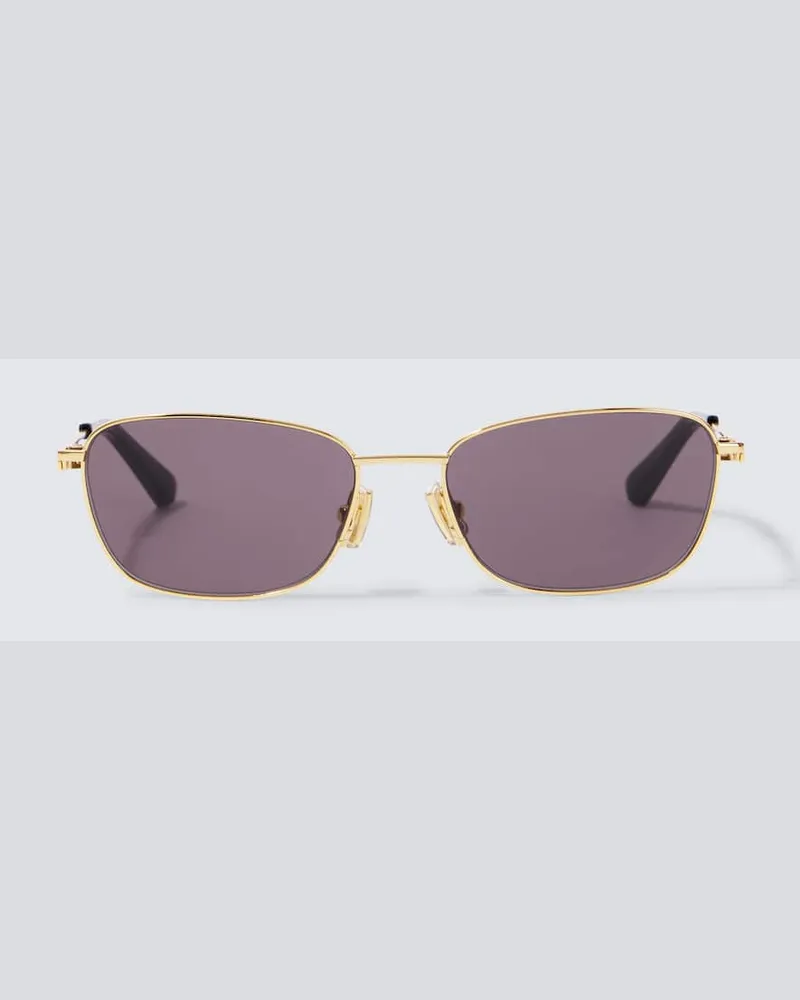 Bottega Veneta Eckige Sonnenbrille Split Grau