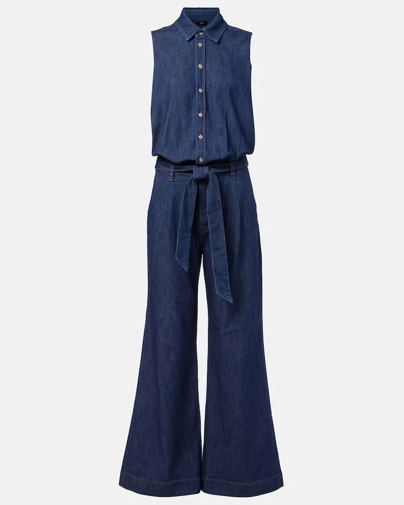 7 for all mankind Jumpsuit aus Denim Blau
