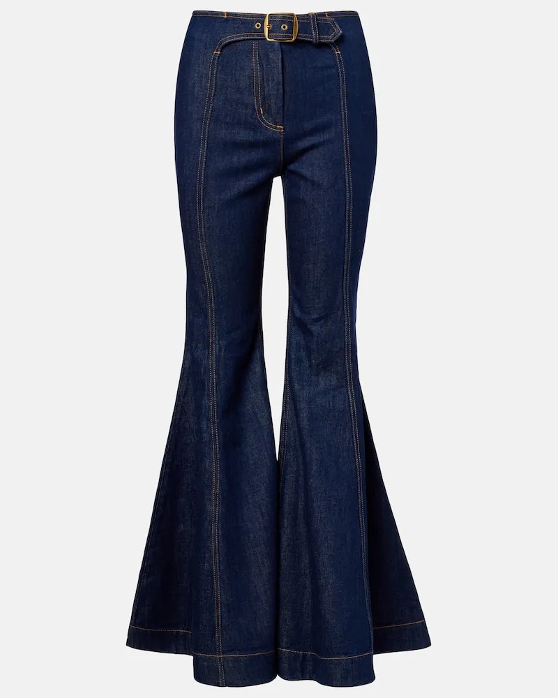 Zimmermann Flared Jeans Luna Blau