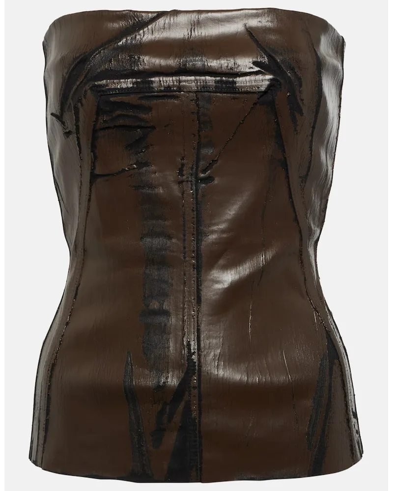 Rick Owens Korsett aus Denim Braun