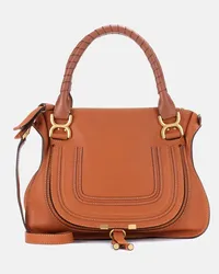 Chloé Chloe Tote Marcie Medium aus Leder Braun